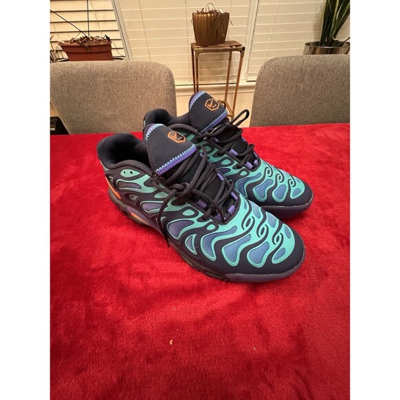Men Nike Air Max Plus Drift Running Shoes Size 9 Navy Blue Orange FD4290 400 - Picture 2 of 16